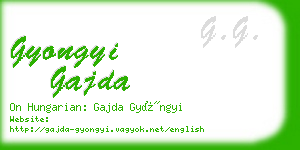 gyongyi gajda business card